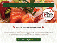 Tablet Screenshot of hanasushi.net